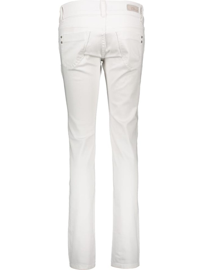 LTB Dżinsy "Molly"- Super Slim fit - w kolorze białym rozmiar: W33/L32