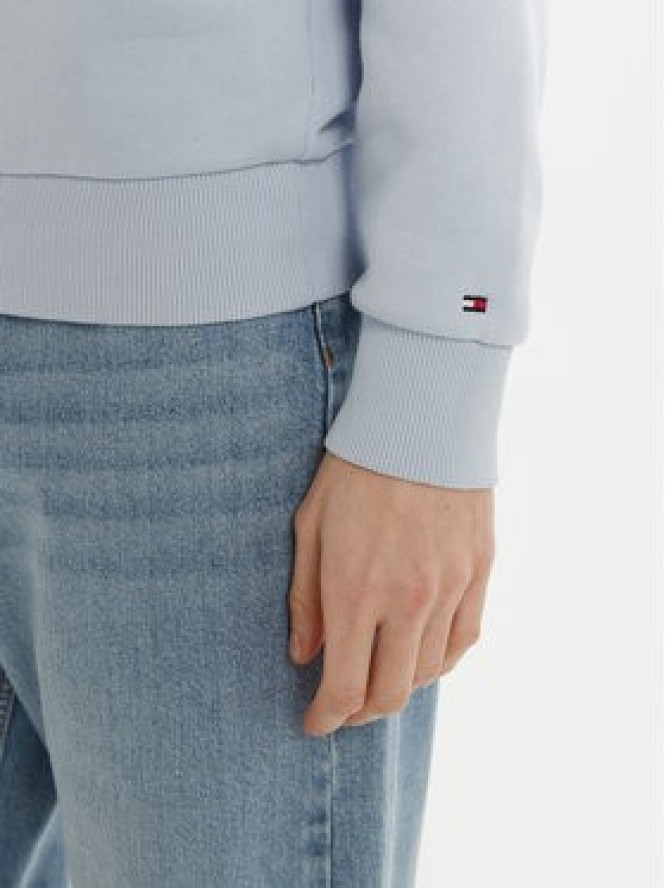 Tommy Hilfiger Bluza Modern Script Graphic WW0WW43842 Błękitny Regular Fit