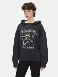 Pepe Jeans Bluza Lilian PL581469 Czarny Loose Fit