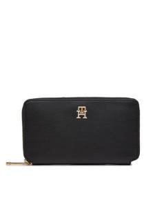Tommy Hilfiger Portfel Iconic Tommy Large Za AW0AW16009 Czarny
