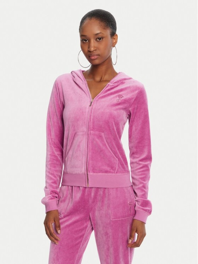 Juicy Couture Bluza Robyn JCSEBJ007G Różowy Slim Fit