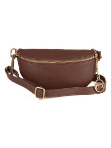 Mia Tomazzi Skórzana saszetka "Perugino" w kolorze brązowym - 23 x 13 x 2 cm rozmiar: onesize