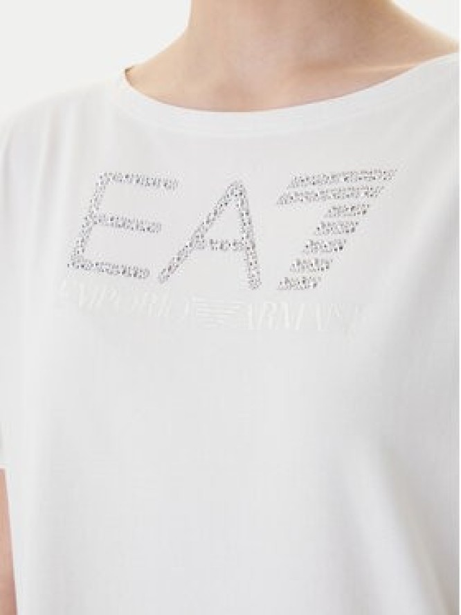 EA7 Emporio Armani T-Shirt 7W001098 AF14880 U1142 Biały Slim Fit