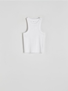 Bawełniany top - biały