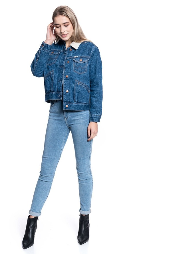 KURTKA DAMSKA WRANGLER SHERPA FRIENDS JACKE PEBBLE SAND W432MCX2A 112128837