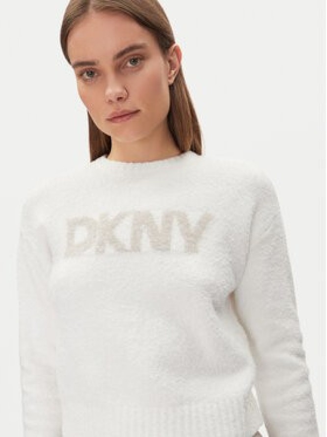 DKNY Sweter DJ4R0424 Écru Regular Fit