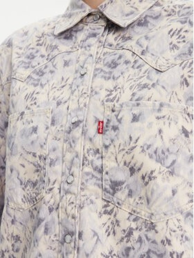 Levi's® Koszula jeansowa Teodora Western A7244-0051 Błękitny Relaxed Fit