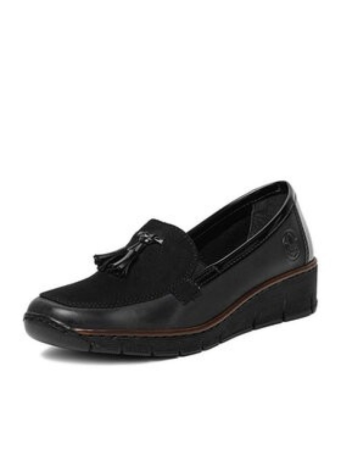 Rieker Półbuty 53771-00 Czarny