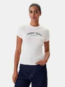 Tommy Jeans T-Shirt DW0DW22302 Biały