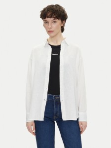 Pepe Jeans Koszula Chipper PL304993 Biały Loose Fit