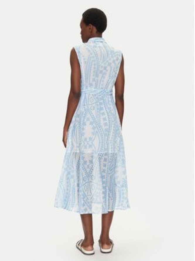 Iconique Sukienka koszulowa IC25-040 Niebieski Regular Fit