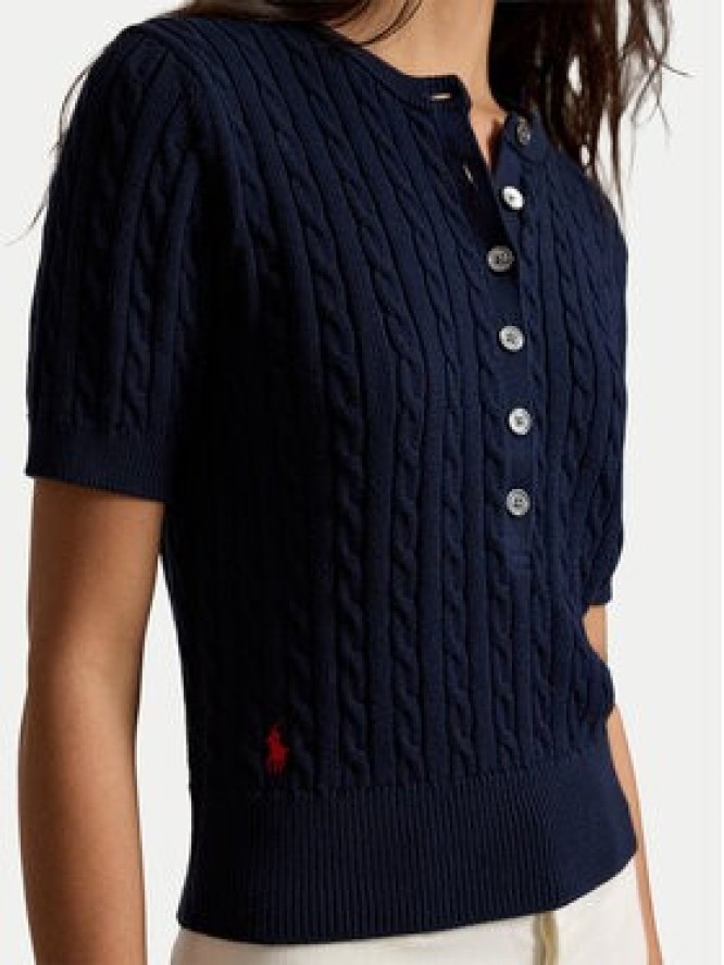 Polo Ralph Lauren Bluzka 211B17746002 Granatowy Regular Fit