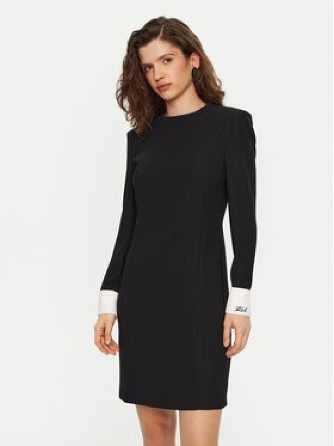 KARL LAGERFELD Sukienka codzienna A1W13032 Czarny Slim Fit