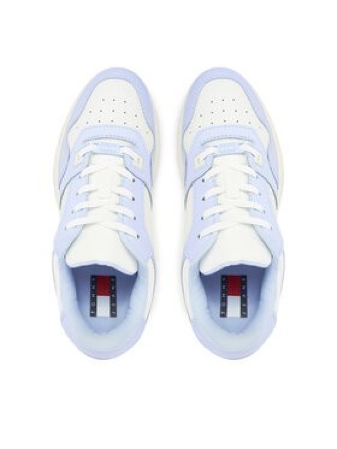 Tommy Jeans Sneakersy Tjw Retro Basket Flatform Ess EN0EN02506 Niebieski