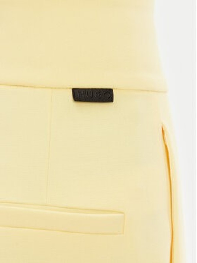 HUGO Spodnie materiałowe Himia 50513960 Żółty Regular Fit