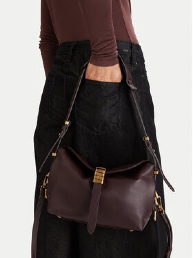 PINKO Torebka Saddle Baguette Mini AI 25-26 PLTT 105895 A1ZX Bordowy