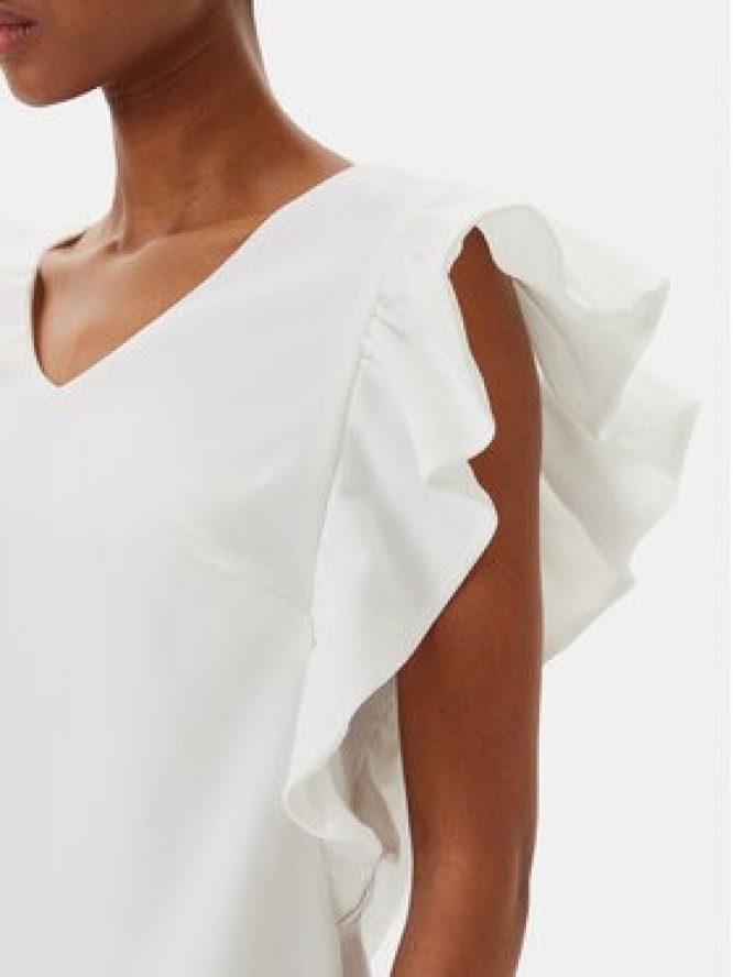 Fracomina Sukienka koktajlowa FR25SD1024W46001 Écru Regular Fit