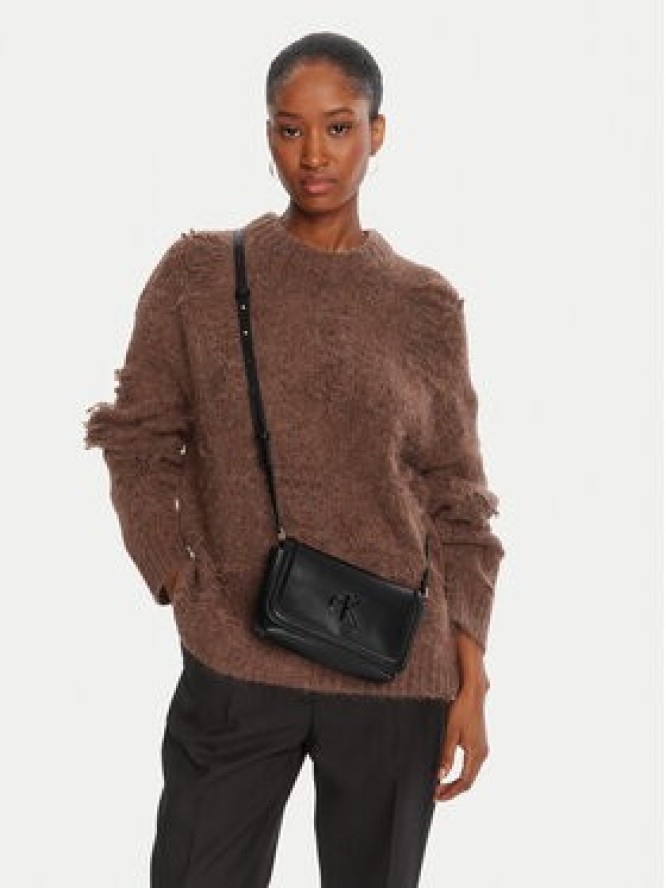 Calvin Klein Torebka Bold Ck Flap Crossbody LV04F1027G Czarny