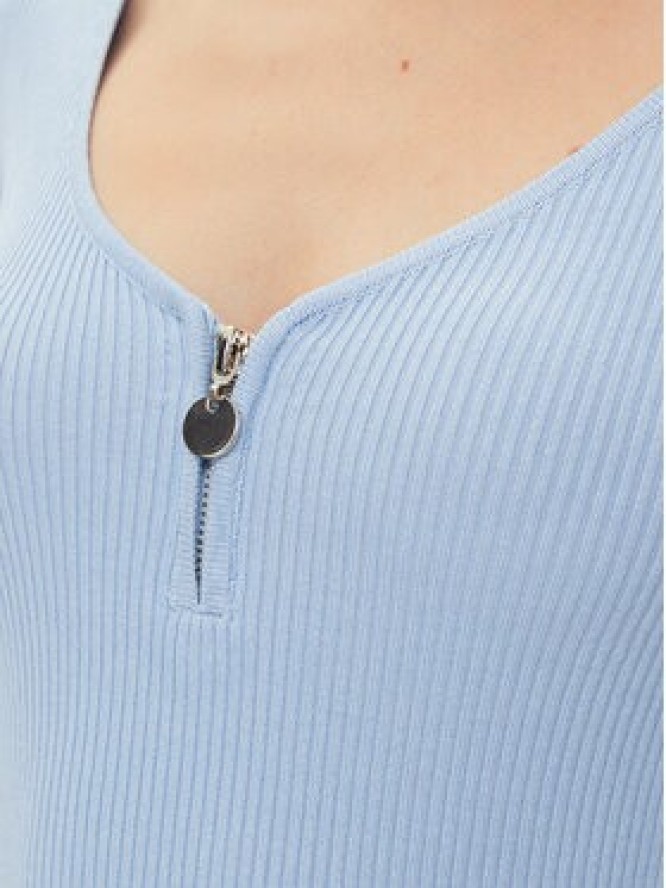 Morgan Sweter 232-MBANZA Błękitny Slim Fit