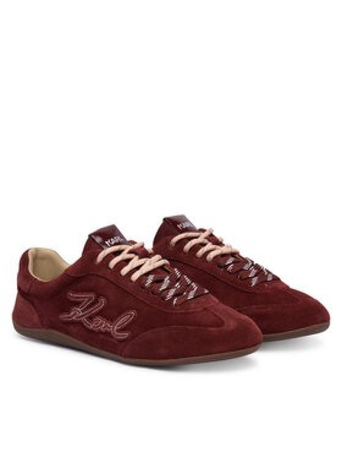 KARL LAGERFELD Sneakersy KL66122 Bordowy