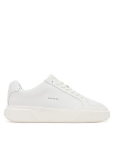 Calvin Klein Sneakersy Chunky Cupsole Laceup Lth Wn YW0YW01947 Biały