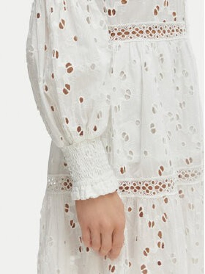 Iconique Sukienka letnia Joanna IC26-008 Biały Regular Fit