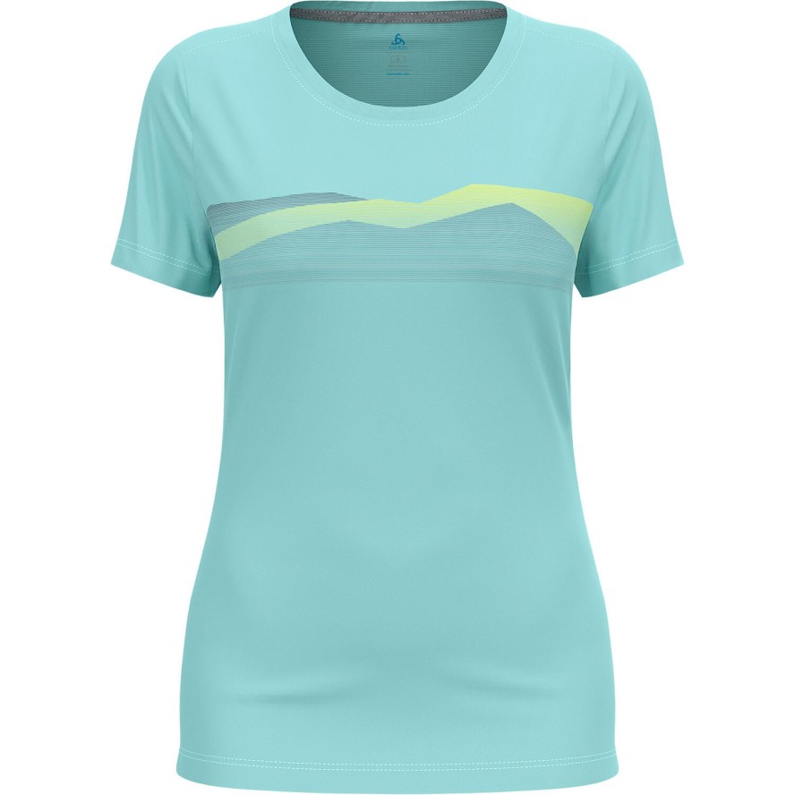 Koszulka z krótkim rękawem damska ODLO F-Dry Ridgeline T-Shirt Crew Neck