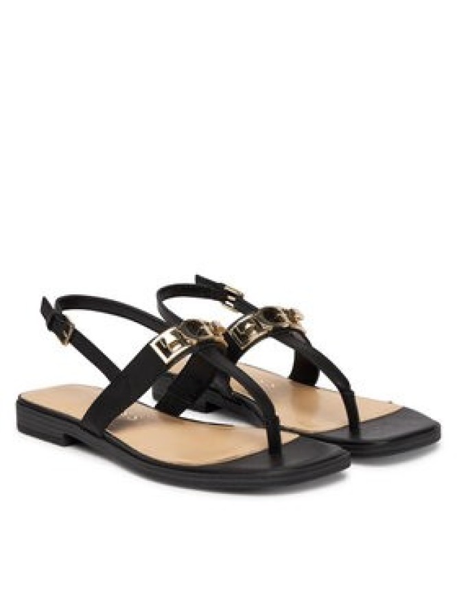 Guess Sandały FLJRMY LEA03 Czarny