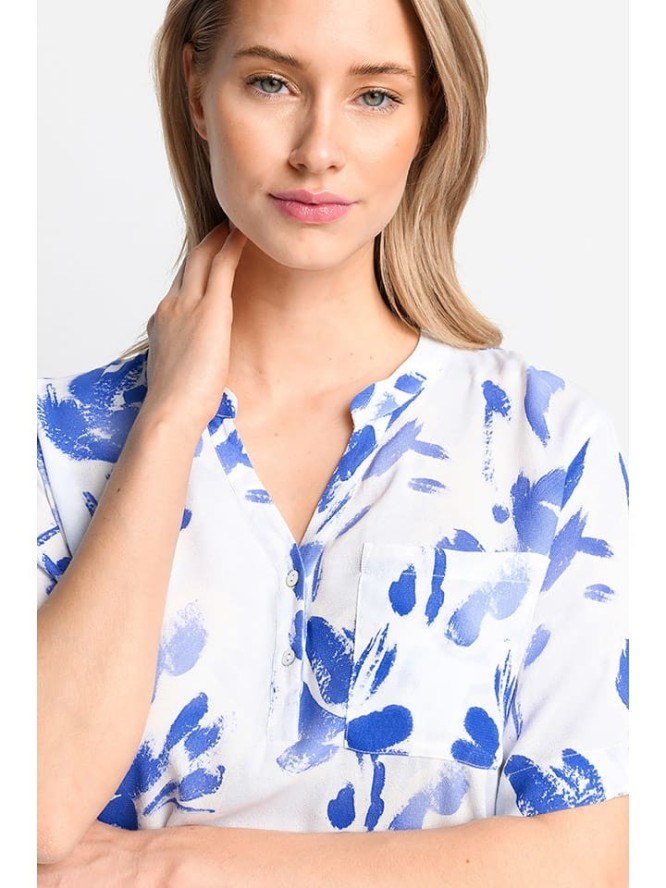 Rich & Royal Bluzka w kolorze biało-niebieskim rozmiar: 38
