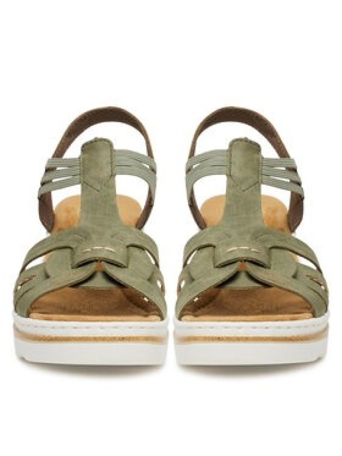 Rieker Sandały 67459-52 Zielony