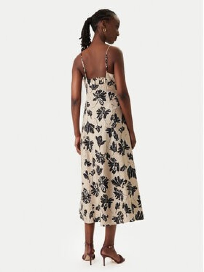 Vero Moda Sukienka letnia Jennifer 10341972 Beżowy Regular Fit