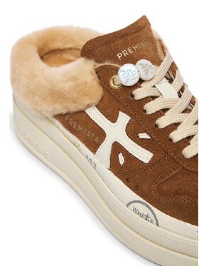 Premiata Sneakersy Micol Var 7016M Brązowy