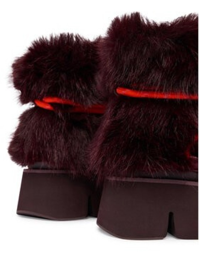 United Nude Śniegowce Stomper Fur Boot 11048993120 Bordowy