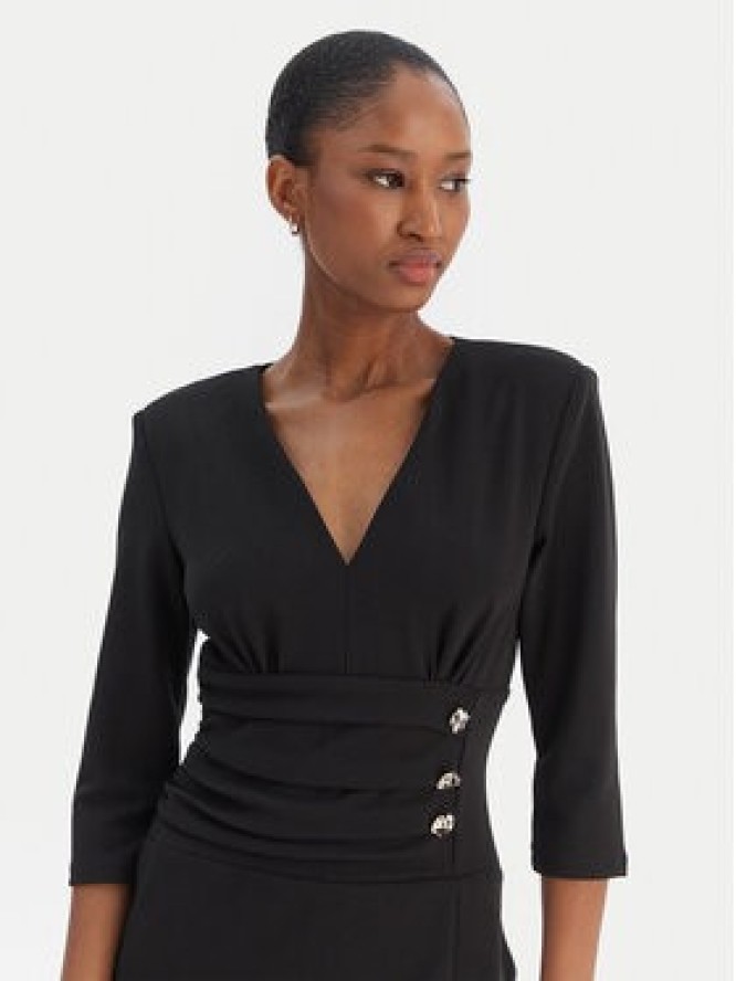 Rinascimento Sukienka koktajlowa CFC0020161002 Czarny Slim Fit