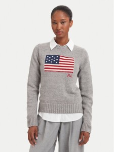 Polo Ralph Lauren Sweter 211B28830002 Szary Regular Fit
