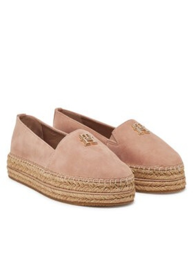 Tommy Hilfiger Espadryle Suede Platform Espadrille FW0FW08586 Beżowy