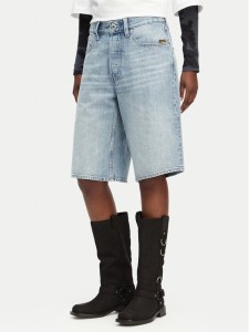 G-Star Raw Szorty jeansowe Clean Edge D28383-E352 Niebieski jasny Wide Fit