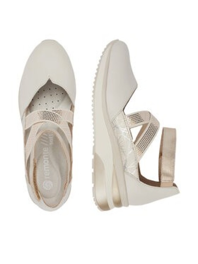 Remonte Półbuty D2411-81 Beżowy