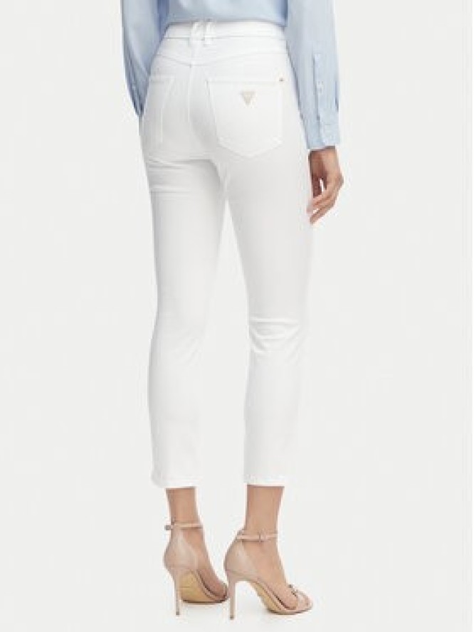 Guess Jeansy W5GA91 W93CM Biały Skinny Fit