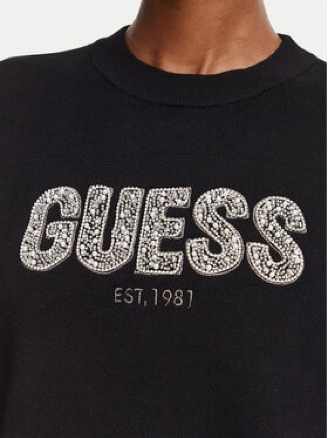 Guess Sweter W6YR30 Z0978 Czarny Regular Fit