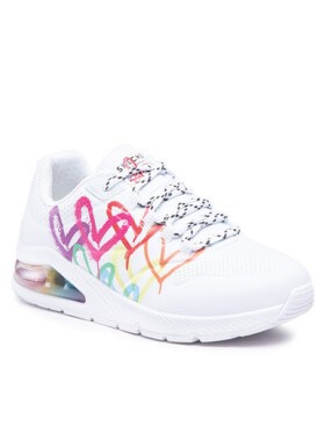 Skechers Sneakersy Uno 2 Floating Love 155521/WHT Biały