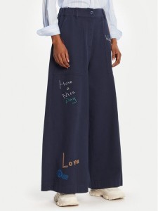 Weekend Max Mara Jeansy Lotus 2525136011 Granatowy Wide Leg