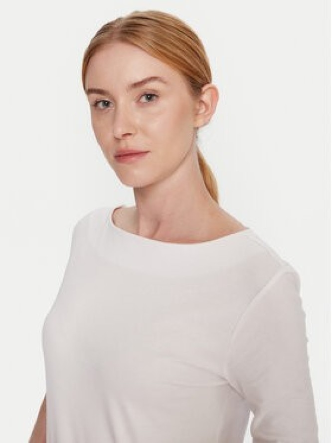 Calvin Klein Bluzka LV044C217G Biały Slim Fit