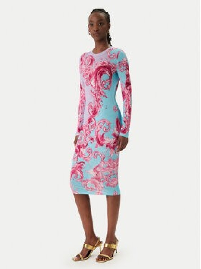 Versace Jeans Couture Sukienka codzienna 80HAO9P0 JS547 Kolorowy Slim Fit