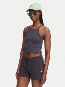 Roxy Top As I Am ERJKT04278 Szary ciemny Slim Fit