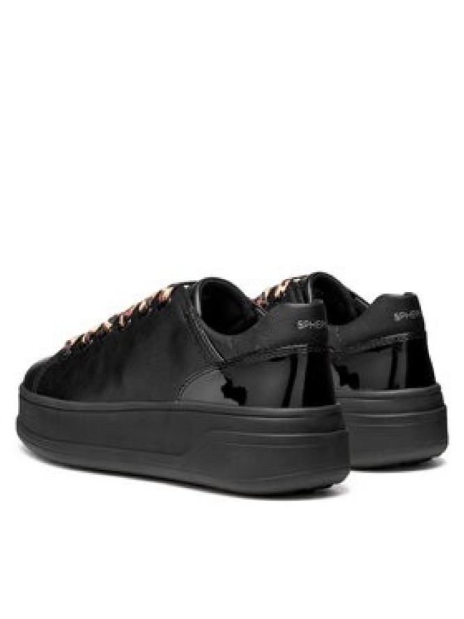 Geox Sneakersy D Spherica Ecub-2 D56WVD 05402 C9999 Czarny