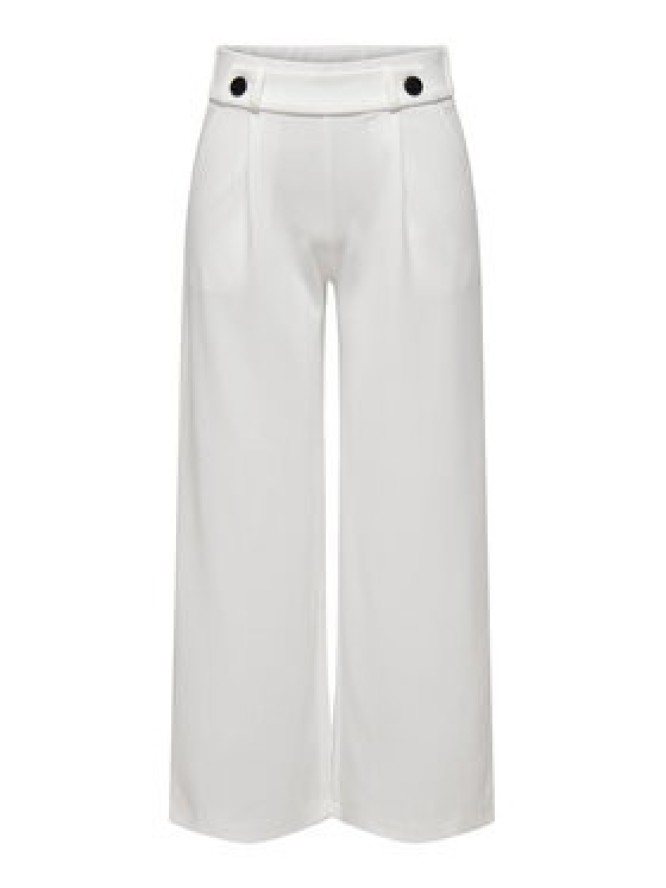 JDY Spodnie materiałowe Geggo 15208430 Biały Wide Leg