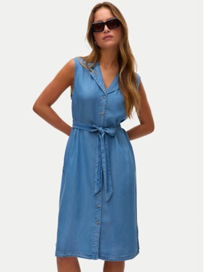 Vero Moda Sukienka letnia Bree 10304888 Niebieski Regular Fit