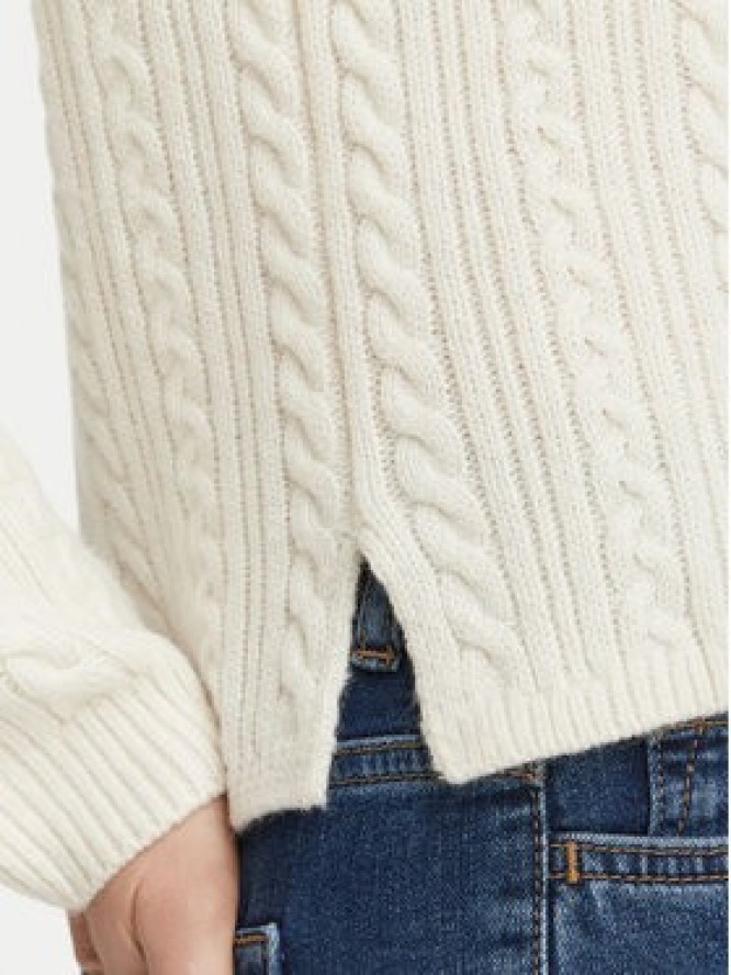Tommy Hilfiger Sweter WW0WW52222 Kremowy Regular Fit
