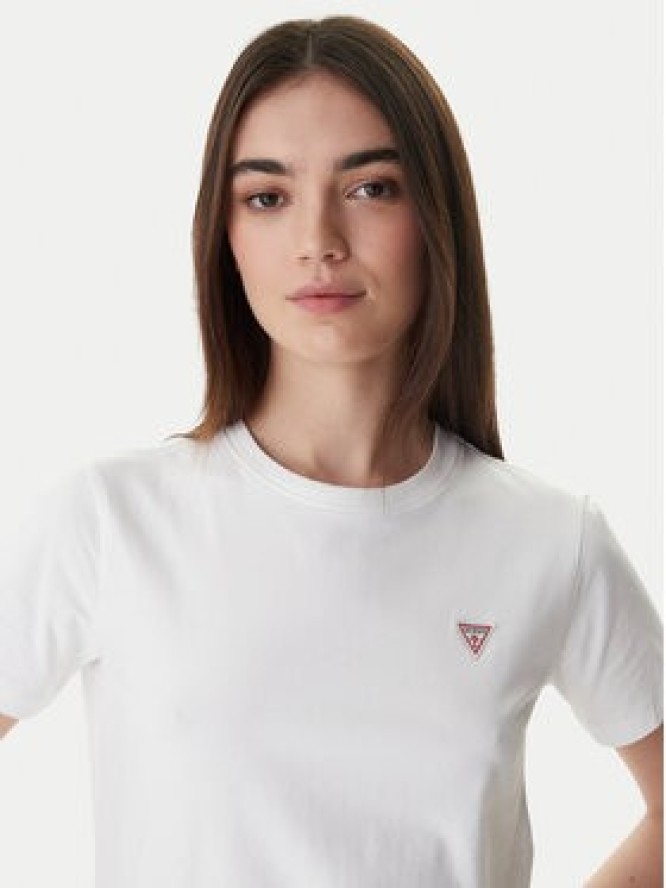 Guess Jeans T-Shirt W4YI10 J1314 Biały Regular Fit